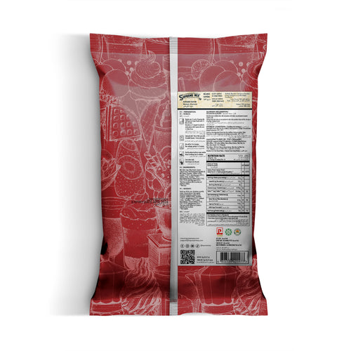 Supreme Mix Avocado Soft-Serve Ice Cream Powder 1kg — back of pack with ingredients, nutrition and preparation instructions