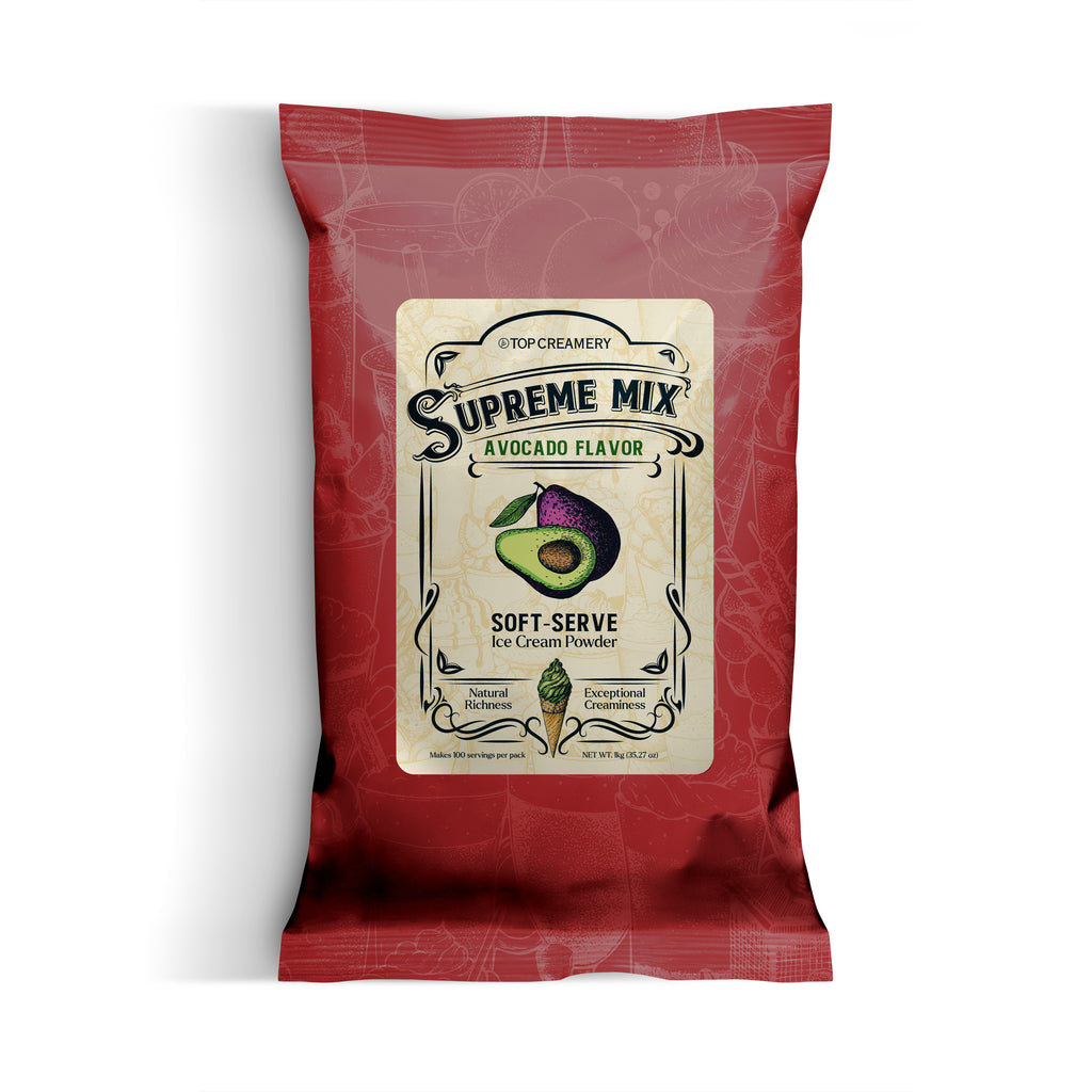 Supreme Mix Avocado Soft-Serve Ice Cream Powder 1kg — front of pack